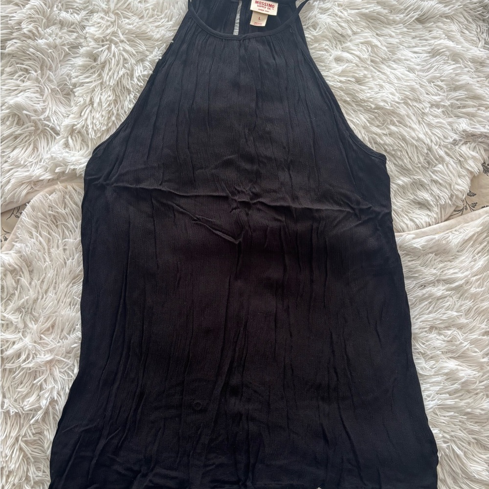 Mossimo Supply Co Black High Neck Tank Top Women’s Large L